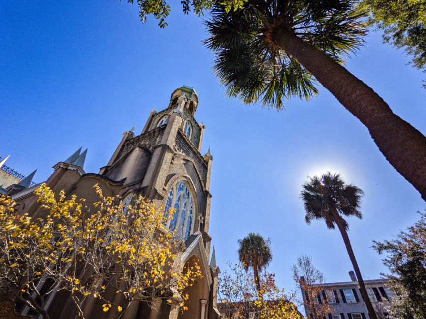 Congregation Mickve Israel Synagogue at Monterery Square Savannah Georgia 1