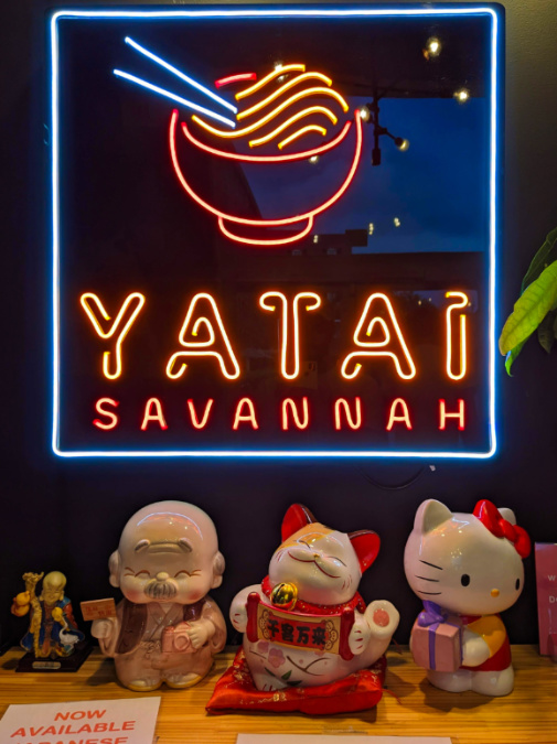 Neon Sign at Yatai Ramen Historic District Savannah Georgia 1