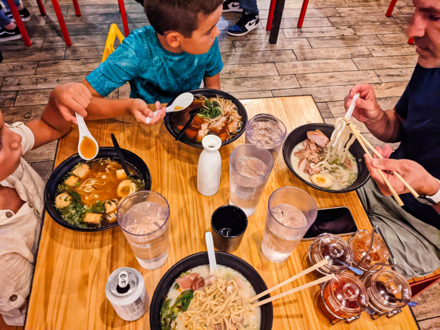 Taylor Family at Yatai Ramen Historic District Savannah Georgia 2