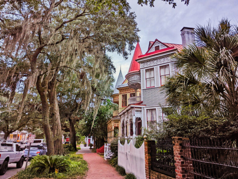 Victorian Houses in Metropolitan Historic District Savannah Georgia 1
