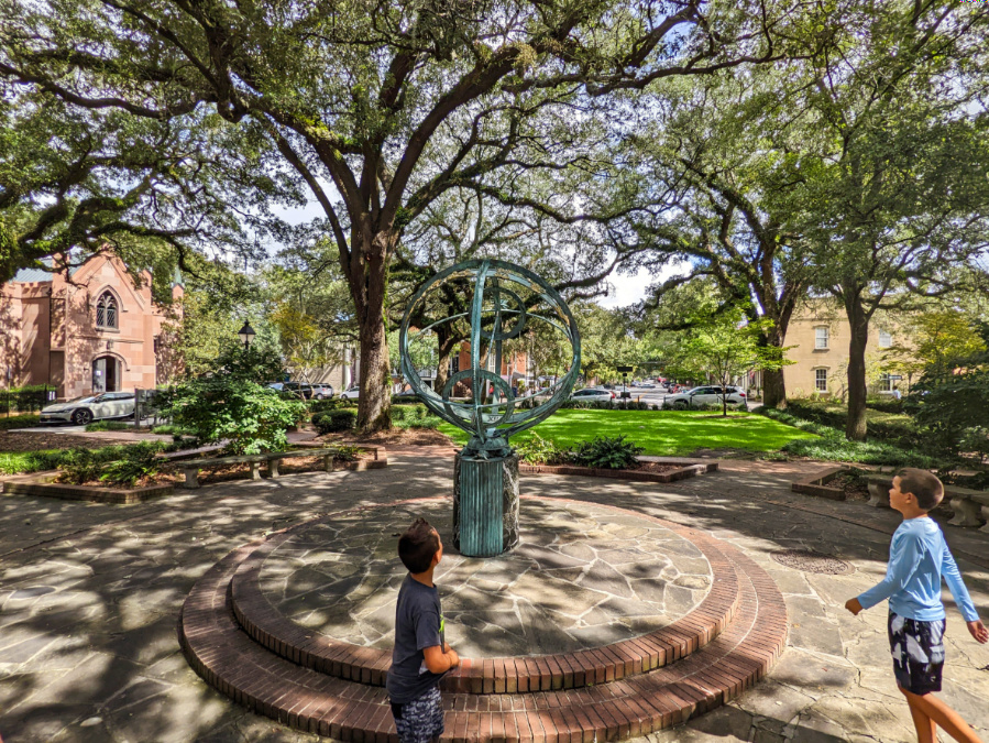 Taylor Family in Troup Square Historic District Savannah Georgia 1