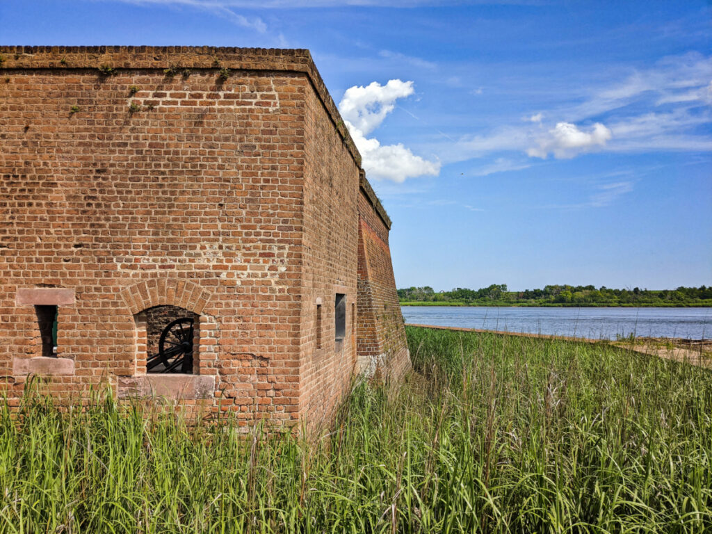 Brick Walls at Old Fort Jackson Historic Site Savannah Coastal Georgia 2