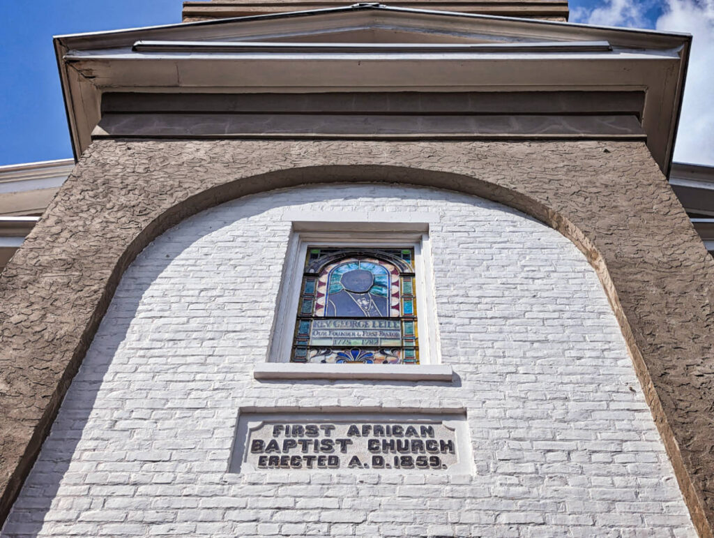 Exterior of First African Baptist Church Downtown Savannah Georgia 2