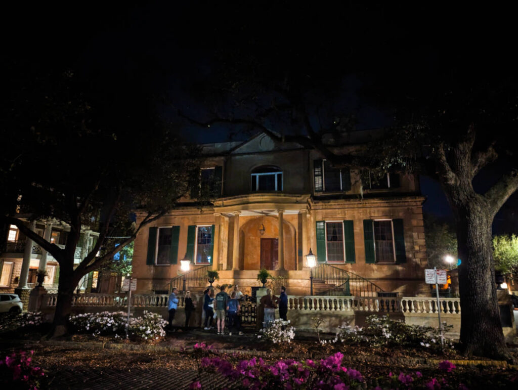 Ghost Tour at Owens Thomas House at Night Historic District Savannah Georgia 1.jpg