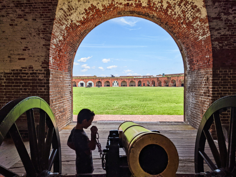 Taylor Family at Fort Pulaski National Monument Tybee Island Georgia 3