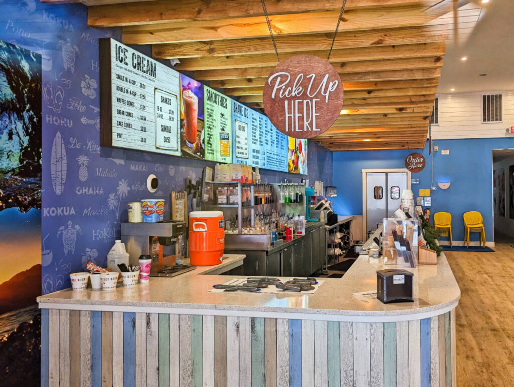 Interior of Hokulia Hawaiian Shave Ice Broughton Street Savannah Georgia 1