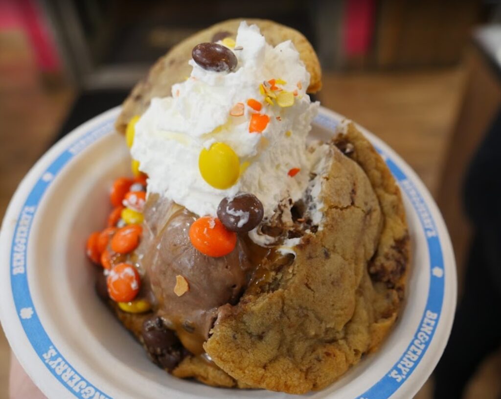 Reeces Cookie Dessert at Ben and Jerrys Broughton Street Downtown Savannah 1