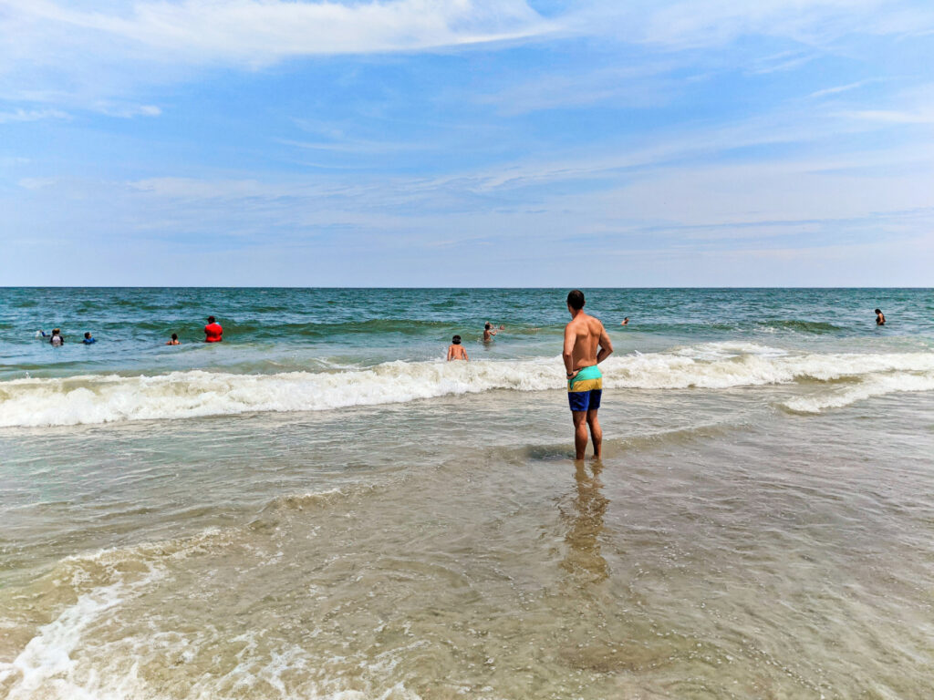 Taylor Family at 6th Street Beach Tybee Island Coastal Georgia 8