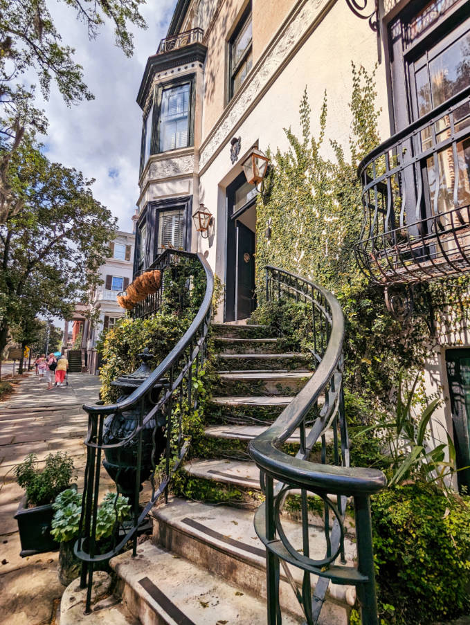 Entrance to Ballastone Inn Historic District Savannah Georgia 2