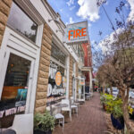 Exterior of Fire Street Food Asian Fusion Restaurant Historic District Savannah Georgia 1