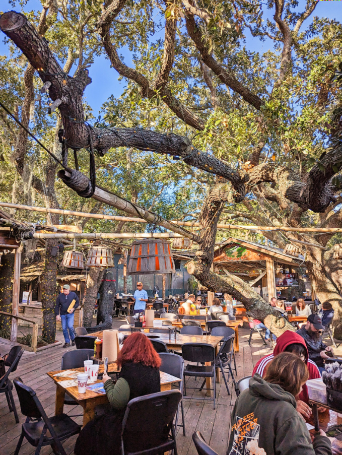 Outdoor Dining at the Crab Shack at Tybee Island Savannah Georgia 1